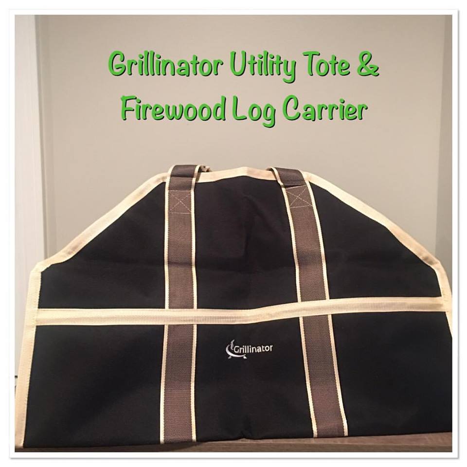 Grillinator Utility Tote and Firewood Log Carrier