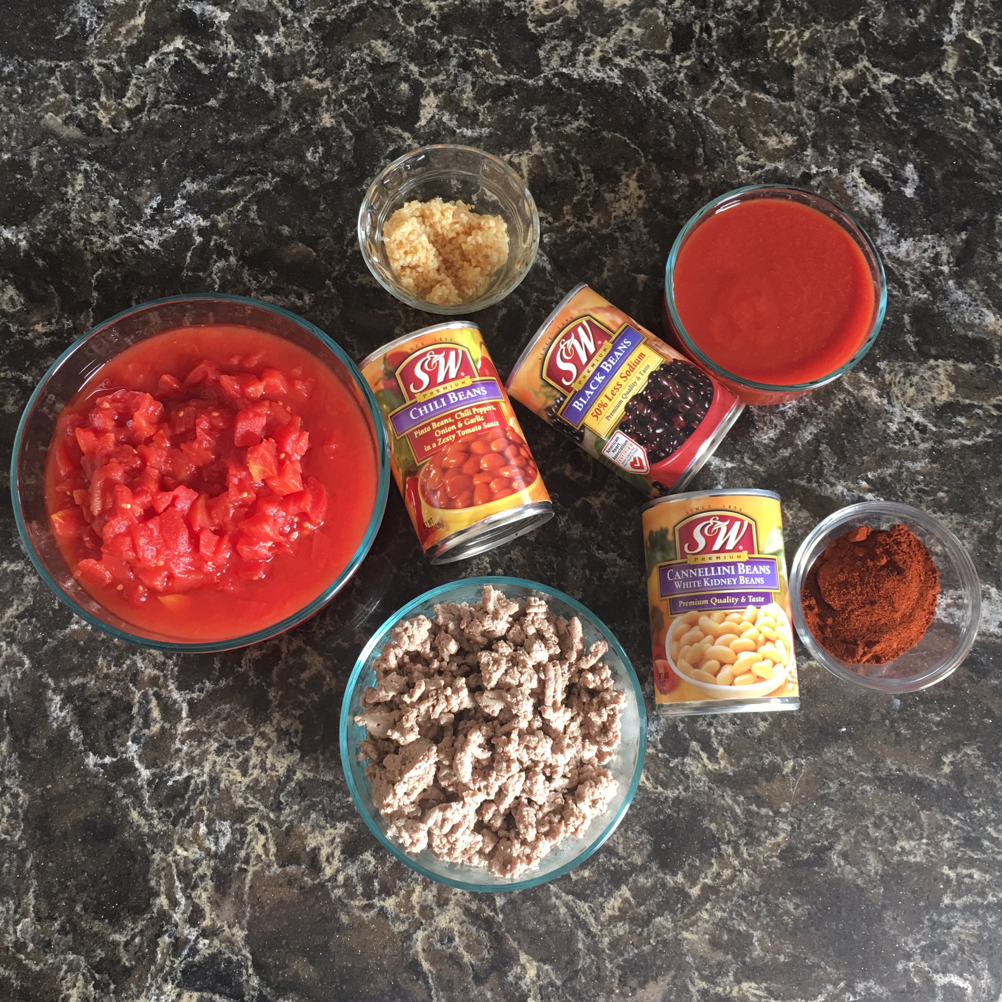 S&W Beans Chili Ingredients