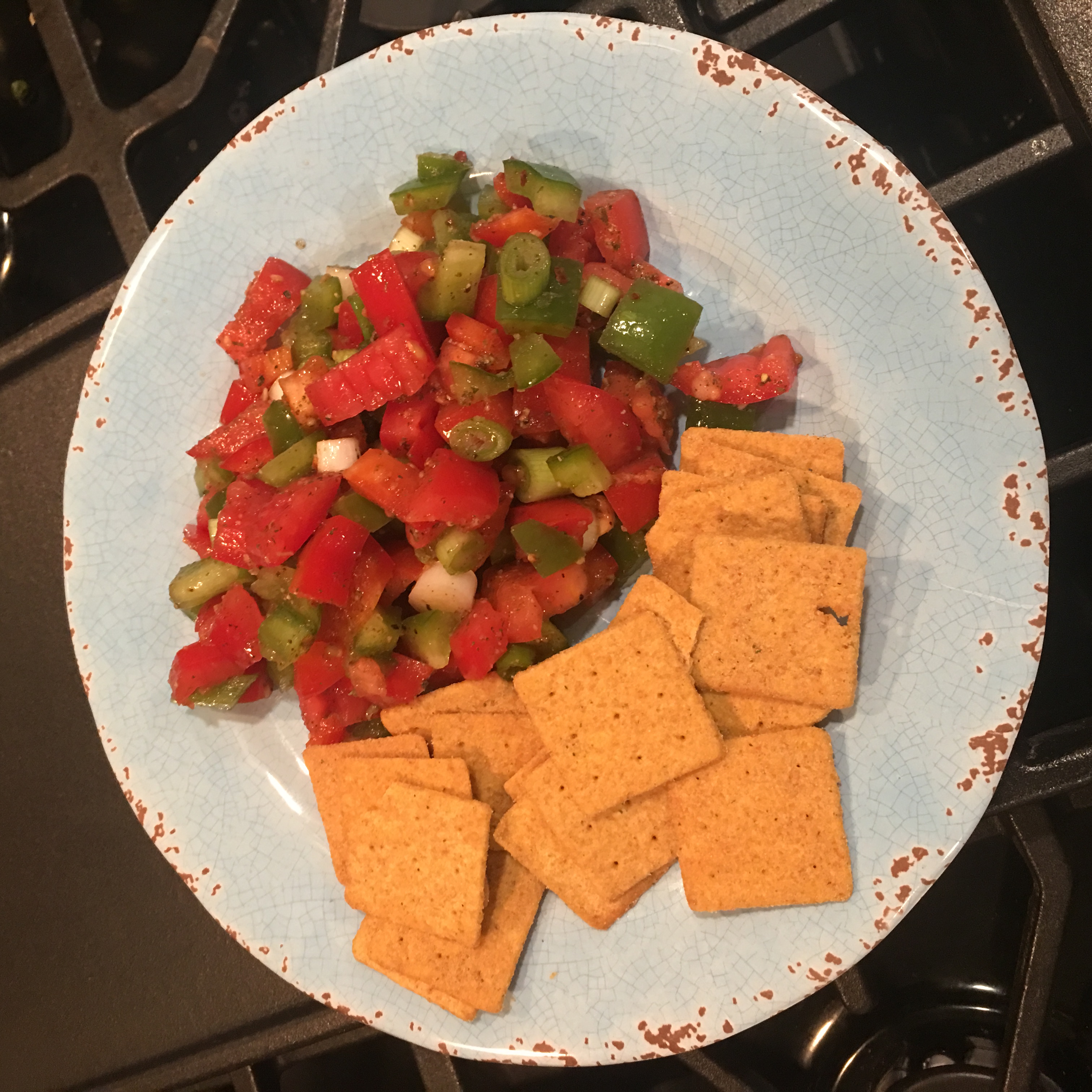Chunky Salsa and Wheat Thins