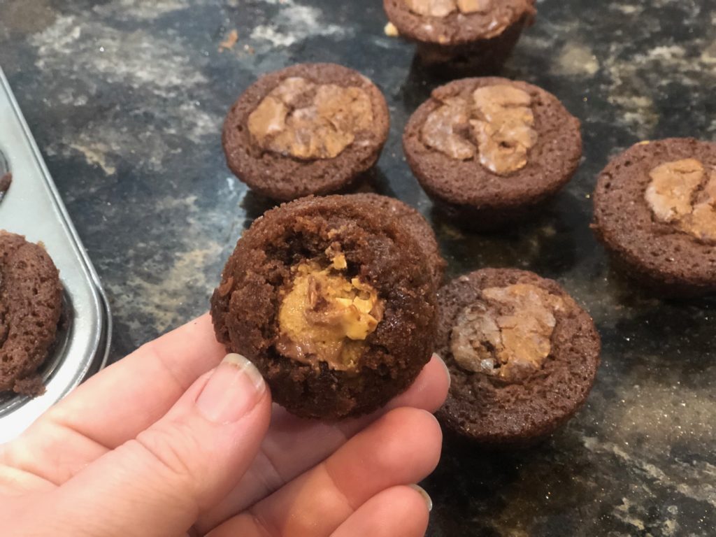 Reese's Pieces Miniature Cup Brownies