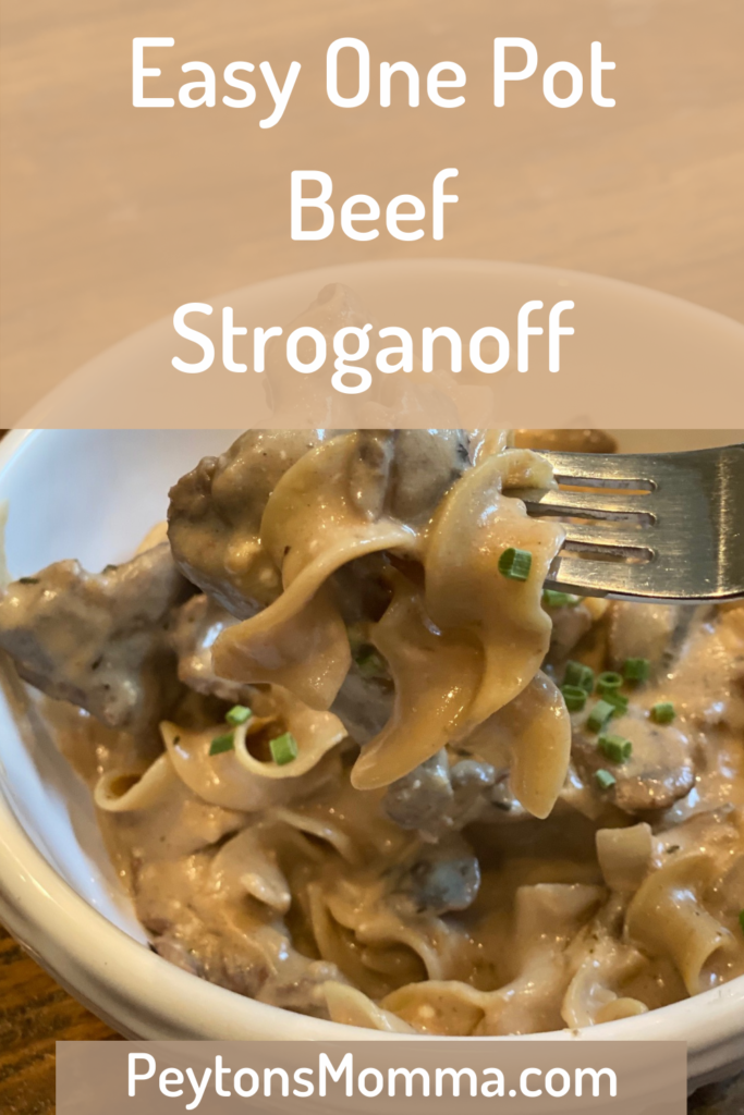 One Pot Beef Stroganoff
