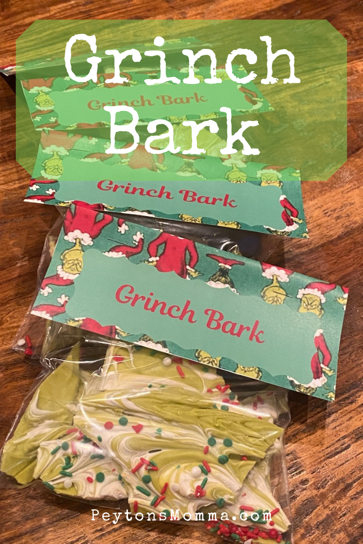 Christmas Grinch Bark #ChristmasSweetsWeek