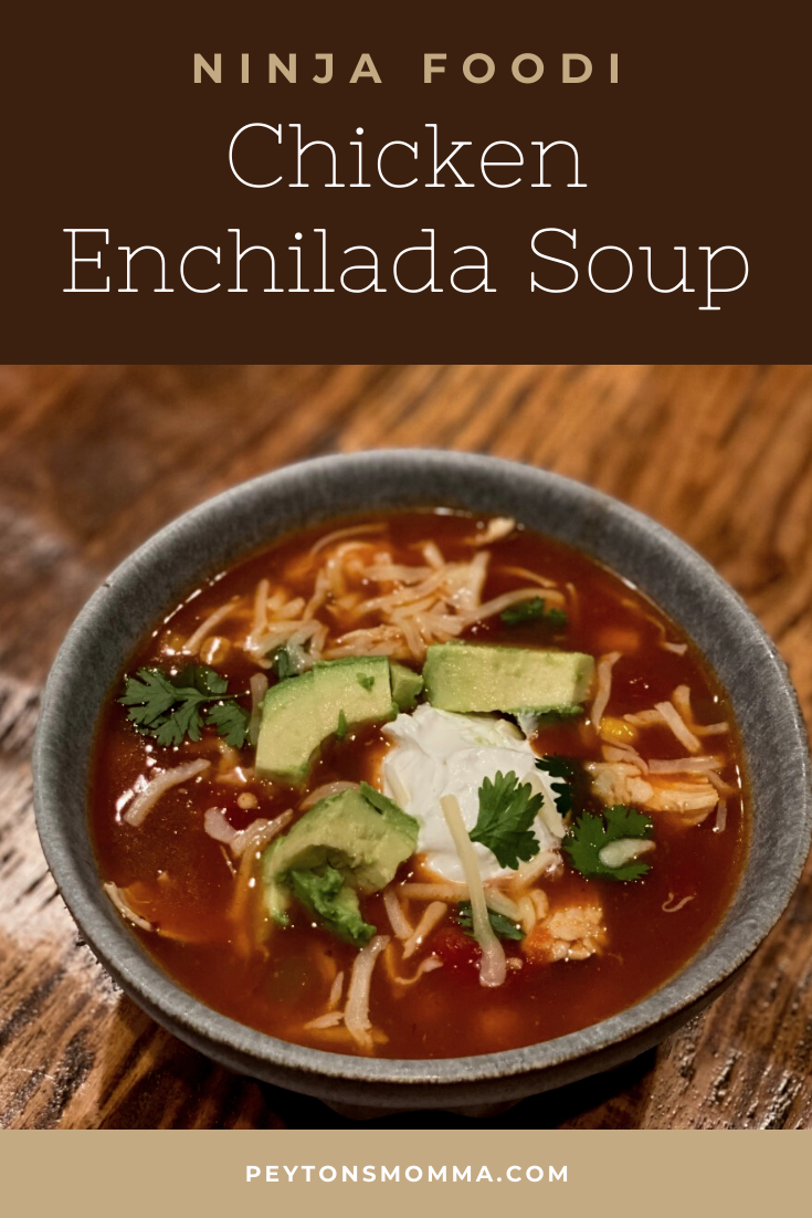 Ninja Foodi Chicken Enchilada Soup - Peyton's Momma™