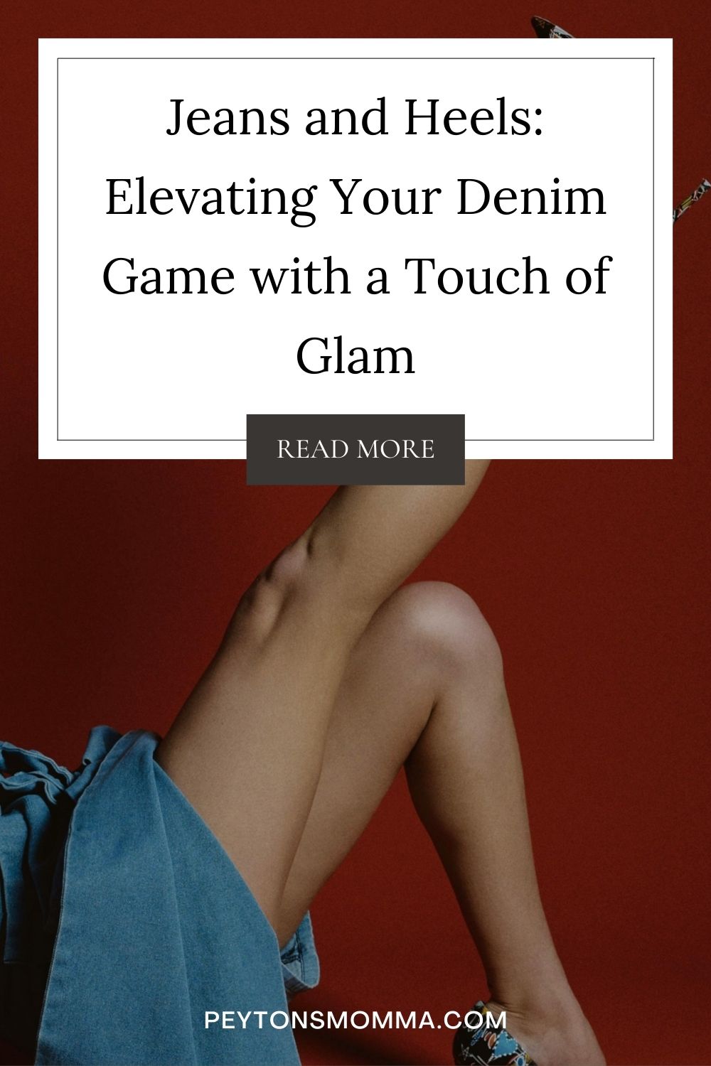 denim jean heels